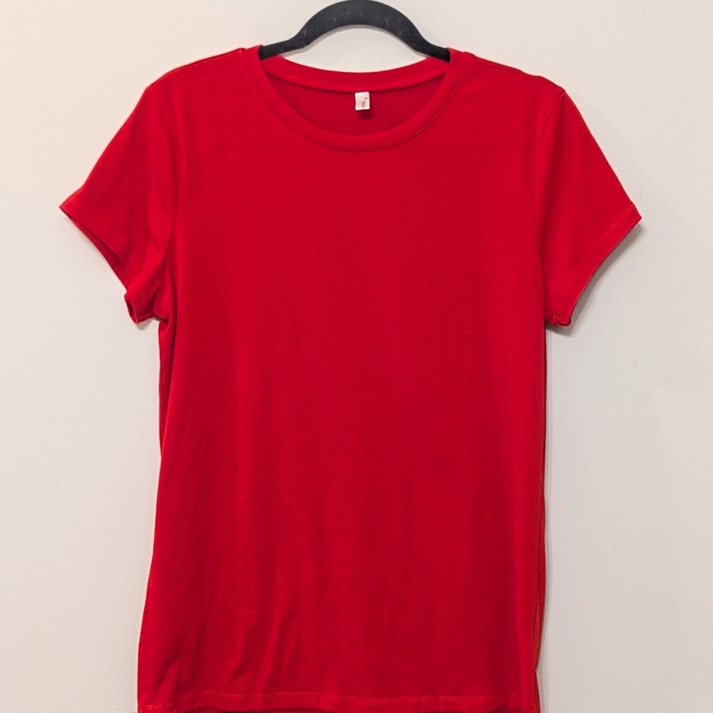 Vibrant Red Women's Short Sleeve Tee